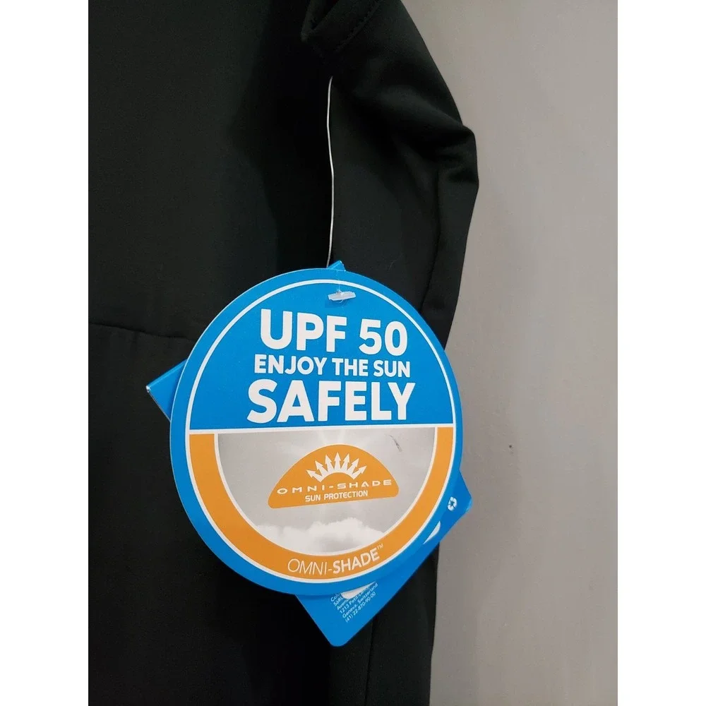 COLUMBIA PFG Freezer III Dress Plus 1X Black Tank Performance Activewear UPF 50+ - Picture 2 of 5